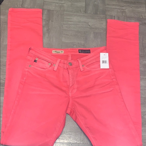 Ag Adriano Goldschmied Denim - AG jeans the premiere slim pink jeans size 27 NWT